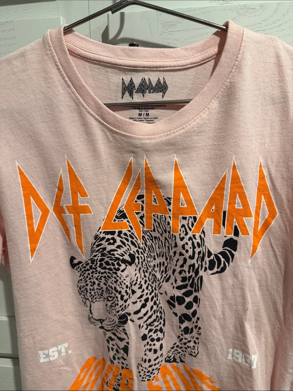 Def Leppard Pink Graphic Tee